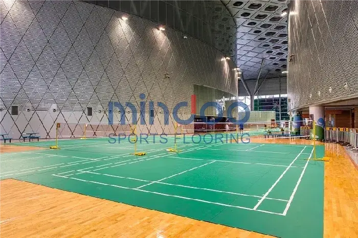 badminton court wooden flooring -mindoo