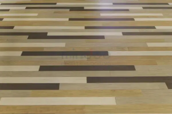 Different colored maple flooring