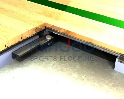 Anchored Wood Basketball Floors-mindoo-ball courts Anchored Wood Basketball Floors-mindoo-ball courts