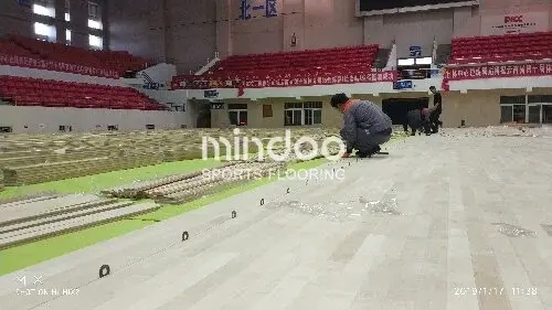 Expansion Gaps in Wood Basketball Floor Installation