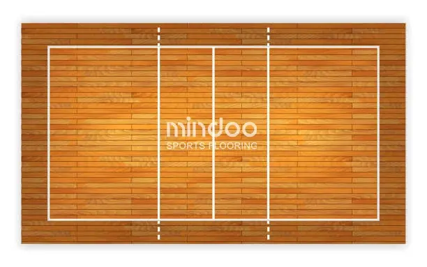 Set Up Outdoor Wooden Badminton Courts-mindoo