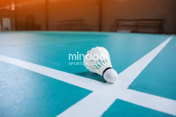 vinyl badminton floor-mindoo-indoor badminton flooring