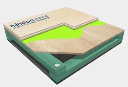 volleyball court wood floor systems-mindoo-sports offices