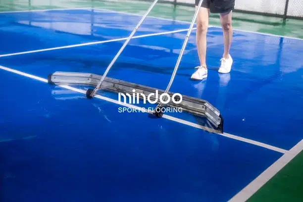 Badminton Court Wooden Flooring-mindoo-routine cleaning