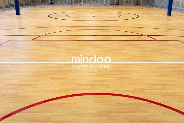 Badminton Court Wooden Flooring-mindoo-court surface